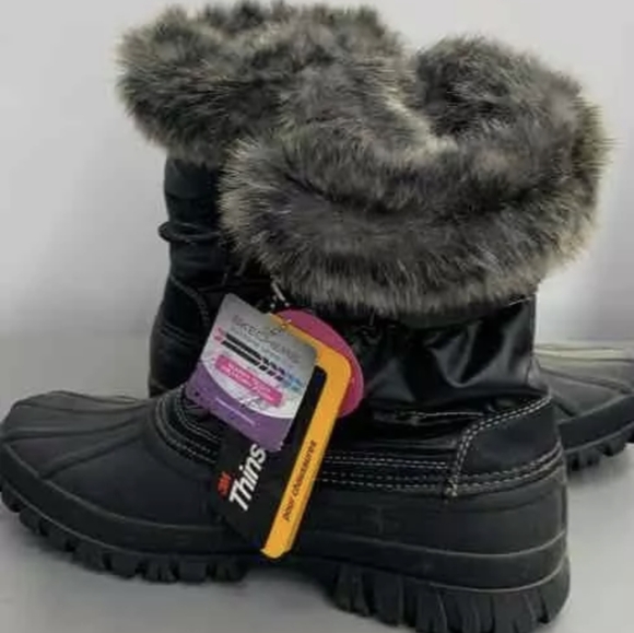 Skechers - Windom-Snowy Waterproof Winter Boots W/Fur Trim Size 9 NWT MSRP $92 - Picture 5 of 9